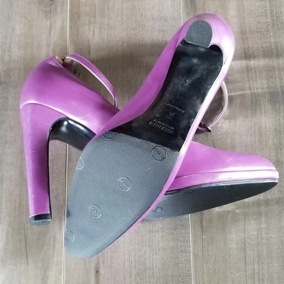 Y2K MIU MIU ARCHIVE Purple Heels Size 38.5 - Picture 2 of 8